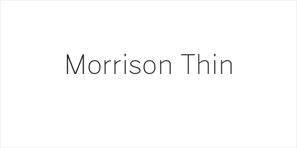 Morrison Thin Logo