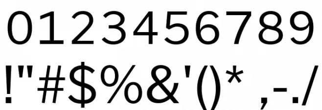 Morrison Font OTHER CHARS