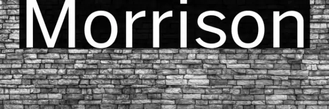 Morrison Font examples
