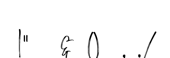 MorristoneDemo Font OTHER CHARS