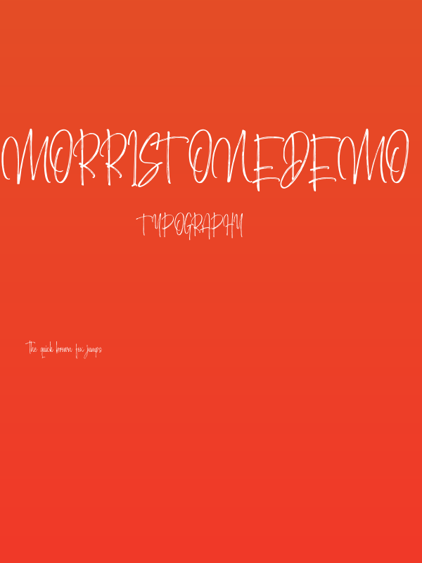 MorristoneDemo Poster