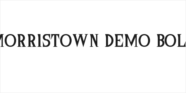 Morristown Demo Bold Logo