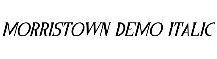 Morristown Demo Italic  フリーフォントのダウンロード
