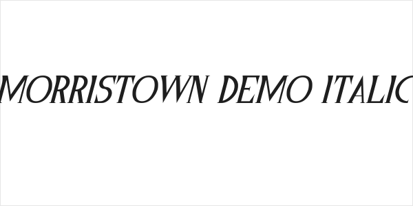 Morristown Demo Italic Logo