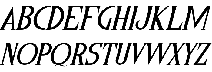 Morristown Demo Italic Font LOWERCASE