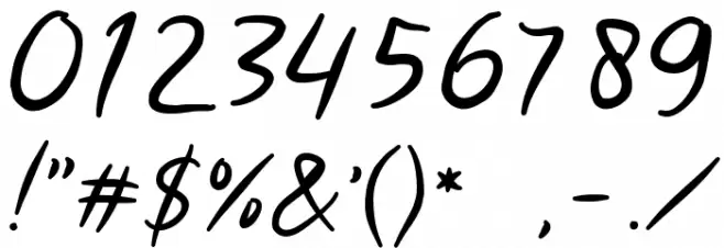 Morsal Font OTHER CHARS