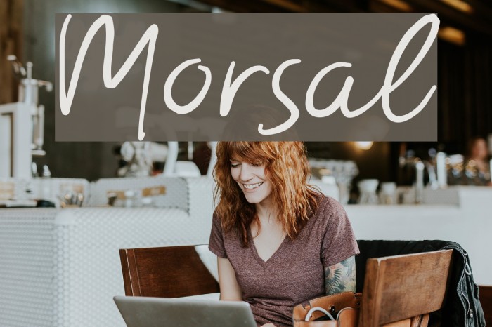 Morsal Font examples