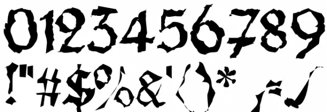 MorscheKnochen Font OTHER CHARS