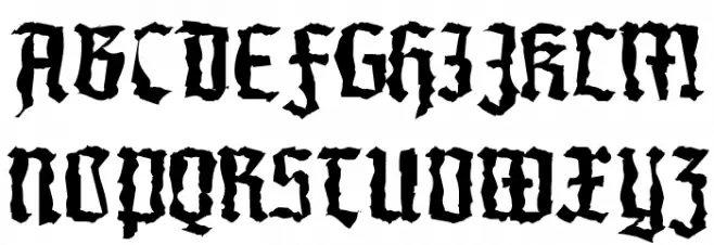 MorscheKnochen Шрифта ВЕРХНИЙ