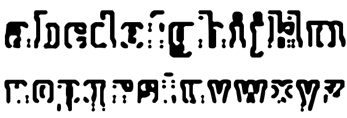 Morse 2050 Font LOWERCASE