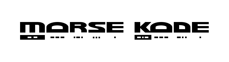 Morse Kode  免费字体下载