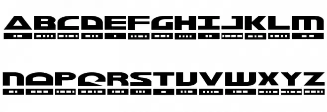 Morse Kode Schriftart Groß