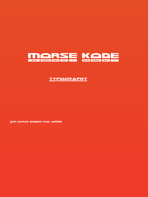 Morse Kode Poster
