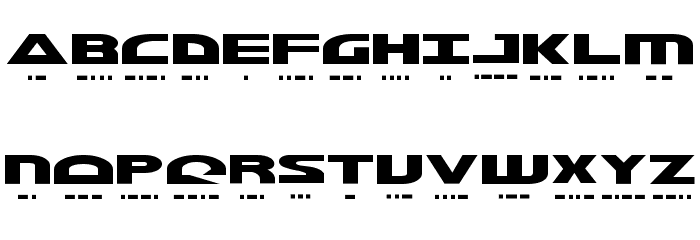 Morse Kode Font LOWERCASE