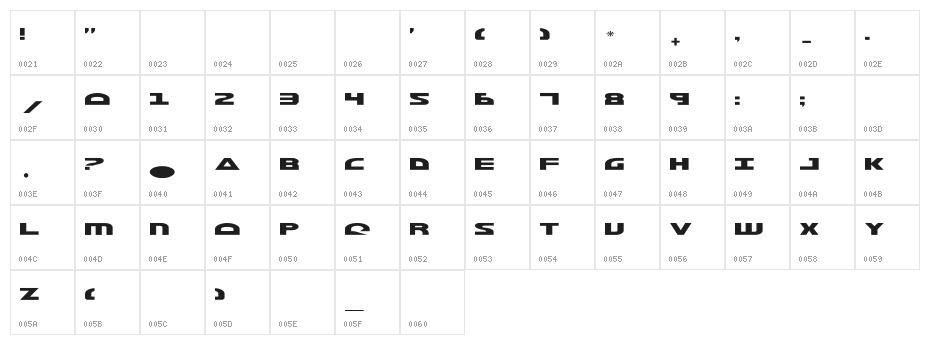 Morse NK Character Map