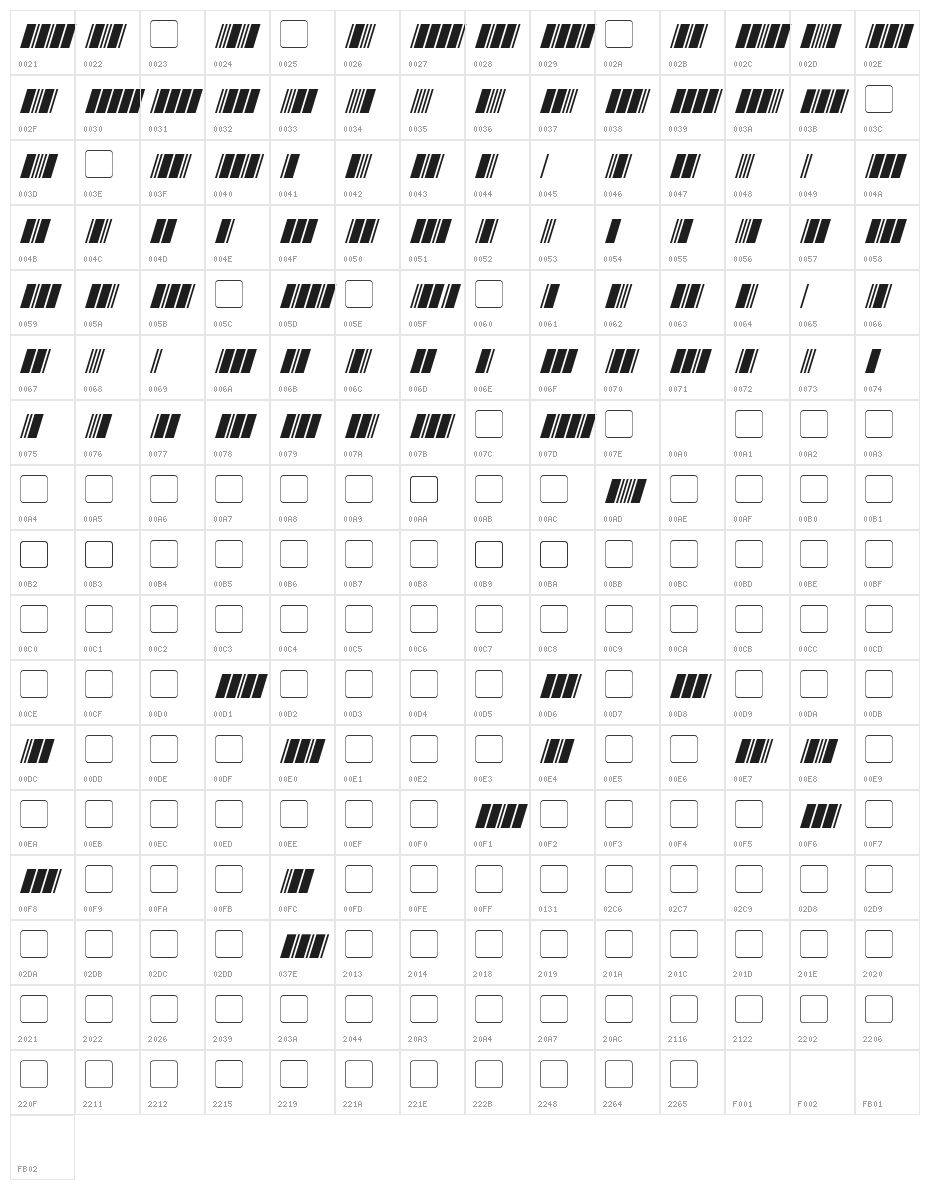 Morse Tech Character Map
