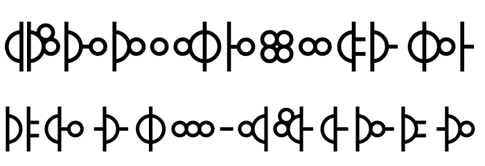 Morse01 Font LOWERCASE