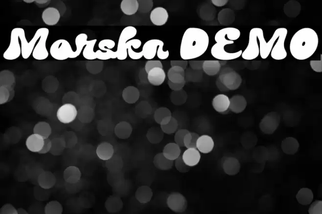 Morska DEMO Caratteri examples