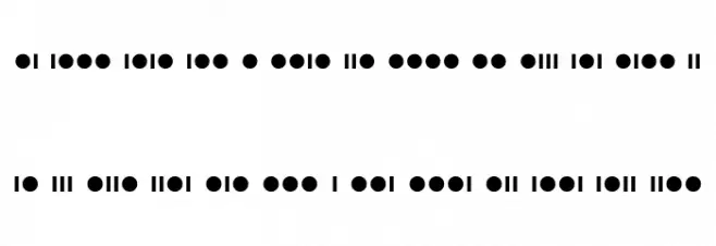 Morsot_0.1 Schriftart Kleinbuchstaben
