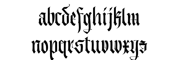 Morsten Font LOWERCASE