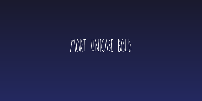 Mort Unicase Bold Social Header