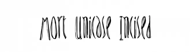 Mort Unicase Incised  नि: शुल्क फ़ॉन्ट्स डाउनलोड