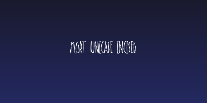 Mort Unicase Incised Social Header