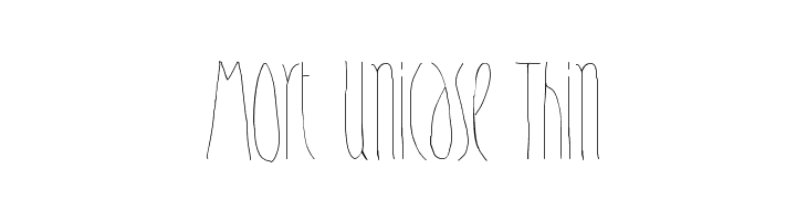 Mort Unicase Thin  font caratteri gratis
