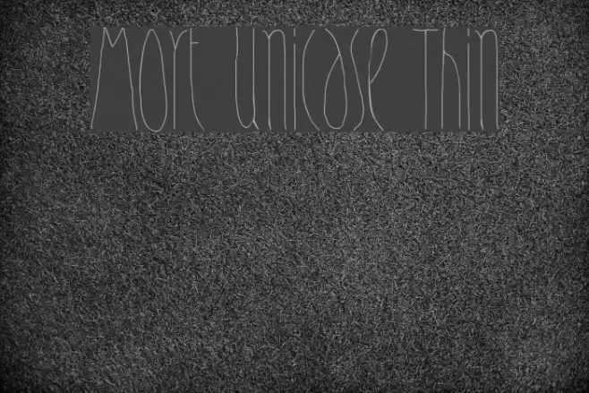 Mort Unicase Thin Font examples