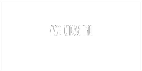 Mort Unicase Thin Logo
