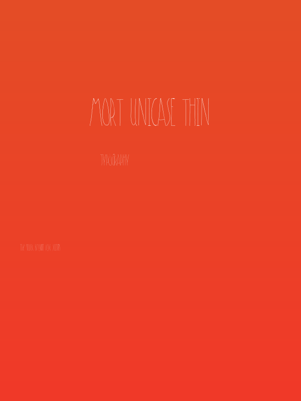 Mort Unicase Thin Poster