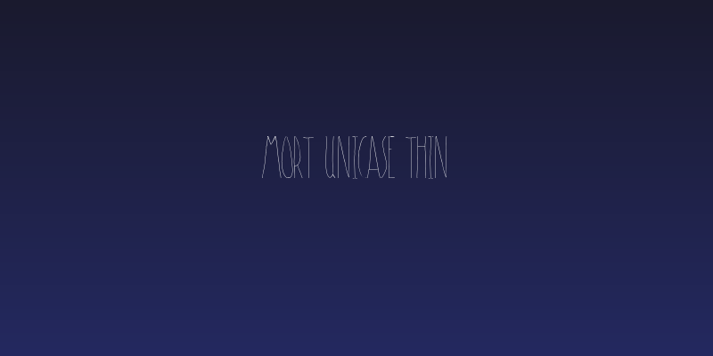 Mort Unicase Thin Social Header