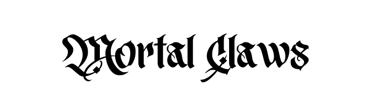 Mortal Claws  フリーフォントのダウンロード