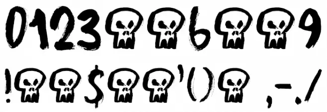 Mortal Coil DEMO Regular Font OTHER CHARS