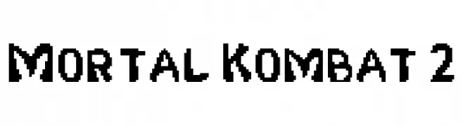 Mortal Kombat 2  フリーフォントのダウンロード