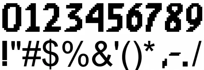 Mortal Kombat 2 Font OTHER CHARS