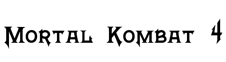 Mortal Kombat 4 Font