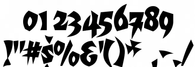 Mortal Kombat 5 Font OTHER CHARS