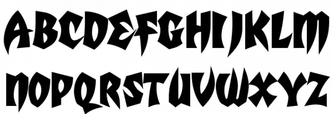 Mortal Kombat 5 Font UPPERCASE