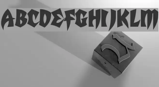 Mortal Kombat 5 Font examples