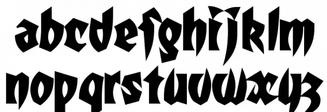 Mortal Kombat 5 फ़ॉन्ट लोअरकेस