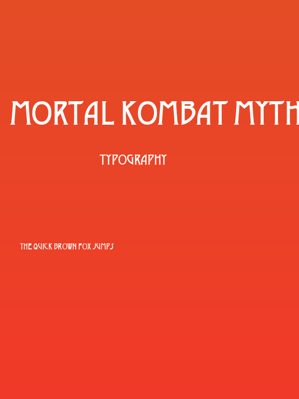 Mortal Kombat Mythologies Poster