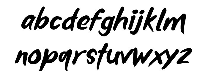 Mortal Wave Font LOWERCASE