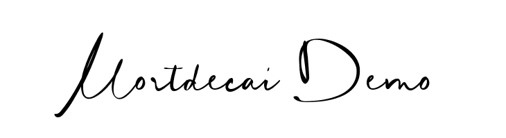 Mortdecai Demo  Frei Schriftart Herunterladen