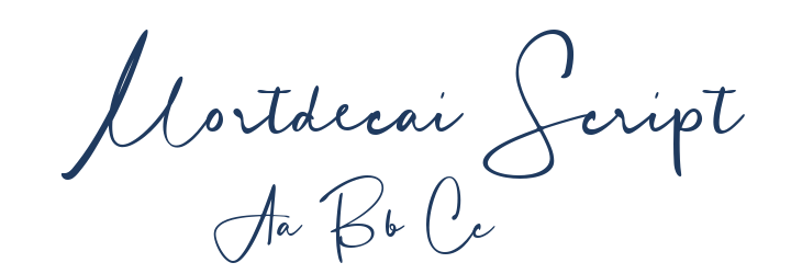 Mortdecai Script Font Preview