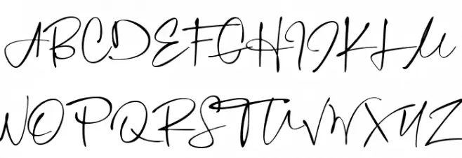 Mortdecai Script Font UPPERCASE