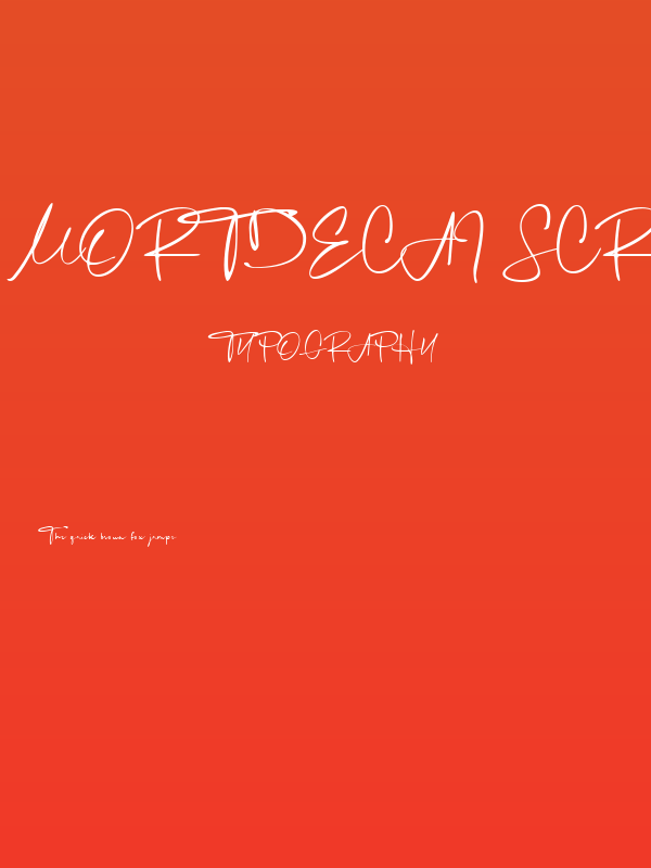 Mortdecai Script Poster