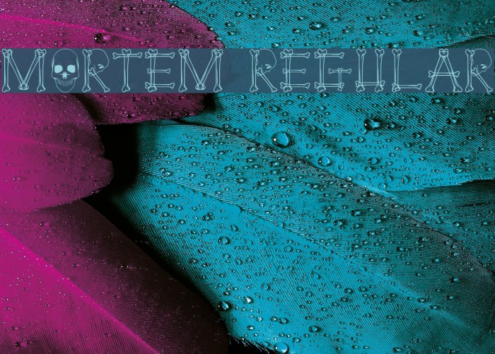 Mortem Regular Font examples