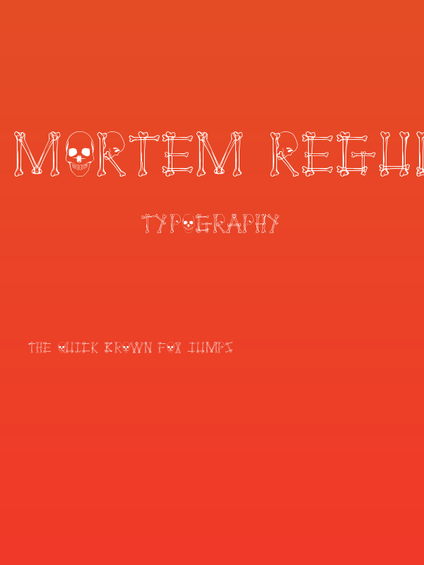 Mortem Regular Poster