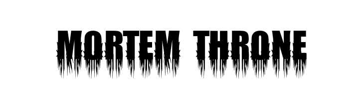 Mortem Throne  免费字体下载